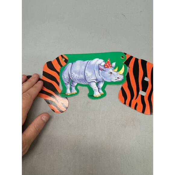 Tiger & Safari Animals String Garland Banner For Party Decor - Picture 4 of 5